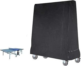 Gurkkst Premium Table Tennis Cover Waterproof Ping Pong Table Cover for Outdoor and Indoor Black (185×70×165cm)