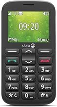 Doro 1380 Unlocked 2G Dual SIM Mobile Phone for Seniors with 2.4" Display, Camera and Assistance Button (Black) [UK and Irish Version] (Black)