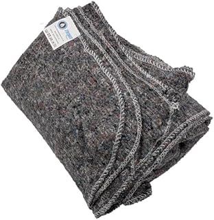 Pack of 1. 2. 4. 5. 6. 8 or 10 x Removal Blankets (150cm x 200cm) | Heavy Duty Wool Mix Fabric Blanket | Ideal for Furniture Protection, Transit Van Use, Moving, Packing (5)