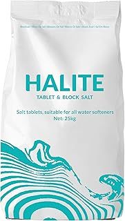 25KG Salt Tablets Halite Salt for Water Softener, Pure Grade A Food Quality for All Water Softener and Dishwashers (1)
