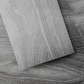 Art3d Peel and Stick Floor Tile Vinyl Wood Plank 54 Sq.Ft, Light Grey, Rigid Surface Hard Core Easy DIY Self-Adhesive Flooring