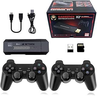 Retro Console, X2 Plus Game Stick, 128GB, 40000+ Games, 2 Wireless Controllers