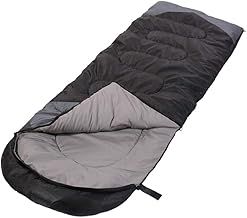 Sleeping Bag 3 Seasons (Summer, Spring, Fall) Warm & Cool Weather - Lightweight,Waterproof Indoor & Outdoor Use for Kids, Teens & Adults for Camping Hiking, Backpacking and Survival (Black Grey)