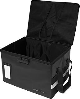 Fireproof Document Box (40x32x26cm) - Water Resistant & Anti-Static Fire Proof Documents Storage Box, Silicone & Fibreglass for Protection up to 2000F - Important Document Organizer for Passports etc