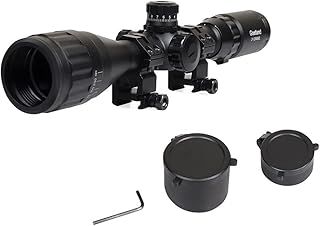 Goetland Air Rifle Scope 3-12x40 AO Red Green Blue Illuminated Crosshair SFP Mounts for Air Gun Airsoft Crossbow Hunting Tactical