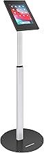 AboveTEK Anti Theft iPad Floor Stand, Robust Security Kiosk POS Tablet Stand, Height Adjustable Secure Holder Enclosure w/Lock and Key Mechanism for iPad/iPad Air/iPad Pro, Ideal for Retail Business