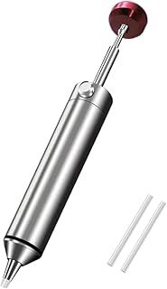 Solder Sucker Tool Desoldering Pump Remover with High Temperature Resistant Silicone Nozzle, Portable Aluminum Housing Stronger Suction Power, Essential Accessory for Professional Welders