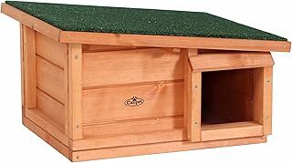 Hedgehog House Hibernation Shelter Wood Predator Proof Solid