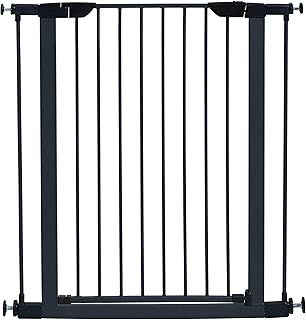 MidWest Homes for Pets 99.06 cm High Walk-thru Steel Pet Gate, 73.66 - 96.52 cm wide; Textured Graphite; Model 2939SG