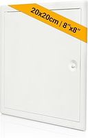 Metal Access Panel 200x200 mm for Outdoor and Indoor, Steel Access Panel for Inspection Hatch, Fuse Box Cover Cabinet, Wall and Ceiling, Conceals Wires, Meters, Pipes, Fits Flush to Surfaces