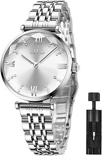 CIVO Womens Watches Stainless Steel Analogue Designer Elegant Waterproof Classic Dress Casual Wrist Watches for Woman