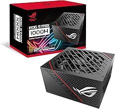 ASUS ROG STRIX 1000W Gold Gaming Power Supply (16-Pin PCIe Cable Incl. 1000 Watt, 80 Plus Gold Certification, 0dB Technology, Axial-Tech Fan, ATX 3.0 Compatible, PCIe 5.0 Ready, Black)