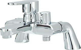Thermostatic Bath Shower Mixer Taps Modern Bathroom Bar Shower Value with Bath Filler Spout Chrome