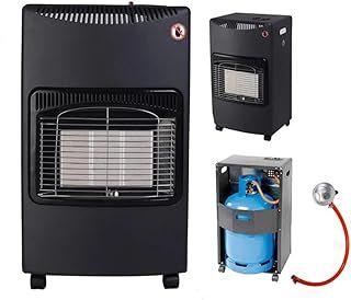 Portable Calor Gas Heater with Infrared Ceramic Burner – 4200W, 3 Power Settings (1500W/2750W/4200W), Oxygen Depletion Sensor, Flame Failure Protection, Tip-Over Switch & Foldable Base for Easy Storag