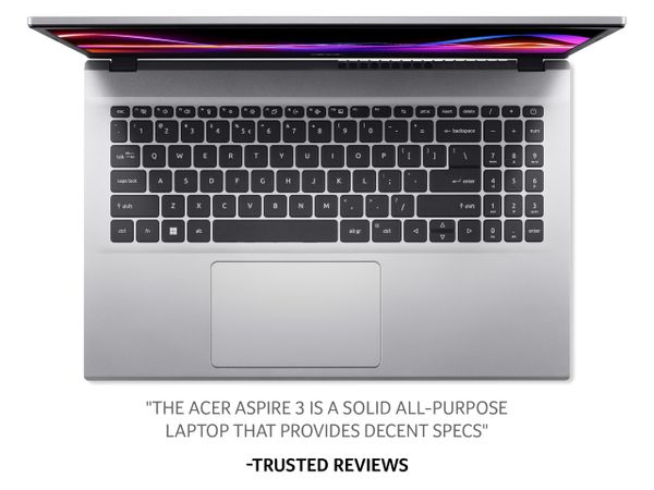 acer Aspire 3 15 A315-44P Laptop - AMD Ryzen 5 5500U, 16GB, 512GB SSD, Integrated Graphics, 15.6 Inch Full HD, Windows 11, Silver
