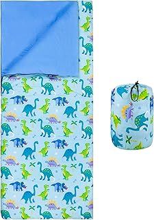 Kids Sleeping Bags for Boys and Girls, Perfect Size for Parties, Camping, and Overnight Travel, Sleeping Bag (Wild Animals)