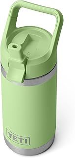 YETI Rambler Jr Kids Bottle, Vacuum Insulated Stainless Steel Bottle with Straw Cap, Agave Teal, 12 oz (354 ml)
