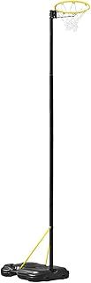 FORZA Freestanding Netball Post - Adjustable 8ft – 10ft Regulation Size Hoop | Full Size Training Post and Hoop Set - Portable Wheeled Base | Optional Netball & Pump (Post + Netball Ball + Ball Pump)