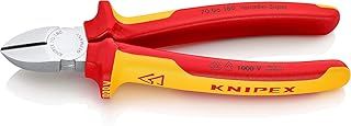 Knipex Diagonal Cutter chrome-plated, insulated with multi-component grips, VDE-tested 180 mm (self-service card/blister) 70 06 180 SB