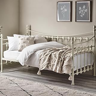 Julian Bowen VER002 Versailles Daybed, Metal, Stone White