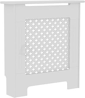 Vida Designs Oxford Radiator Cover White Traditional Painted MDF Cabinet, Small (H: 82 / W: 78 / D: 19 cm)