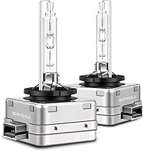 SPOLI D1S Xenon Bulb 35W 6000K HID Headlight Super White D1S bulb Discharge Lamp，Compatible with 66140 85415XV2S1 Pk32d-1 Pair