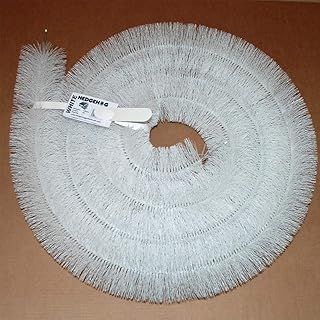 4 x 4m (16 metres) 100mm White Hedgehog Gutter Brush - Leaf guard stops blocked gutters by Truly PVC Supplies