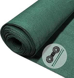 VOUNOT Privacy Netting 1.8×10m Garden Screening HDPE Shading Net, 75% Shading Rate UV-resistant, Tear-Resistant Windbreak Fencing with Holes and Cable Ties, Green
