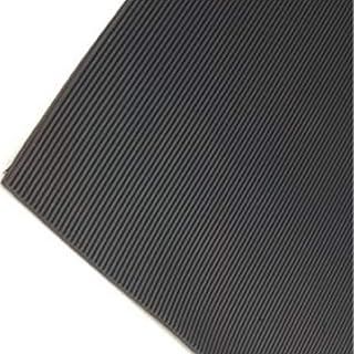 Rubber Flooring Matting Fine Ribbed Pattern 3m x 1m x 3mm - Workshop Garage Shed Van Flooring Mat Non-Slip Anti-Static Workbench Mat