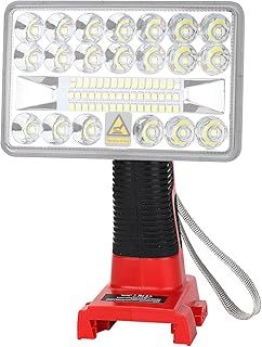 YEX-BUR Cordless LED Work Light Powered by Milwaukee 18V Battery, 18W 2000LM Handheld Flashlight Jobsite Light with USB Port for Workshop, Garage, Camping, Emergencies