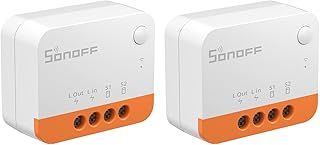 No Neutral Wire Required, SONOFF ZBMINIL2 Zigbee Smart Light Switch (2 Way), Works with Alexa, SmartThings Hub, Google Home&SONOFF ZBBridge-P, ZigBee Hub Required (2 Pack)