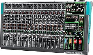 Depusheng PA16 Professional 16 channel mixer DJ controller with 256 DSP effects Bluetooth input USB player 48V phantom power