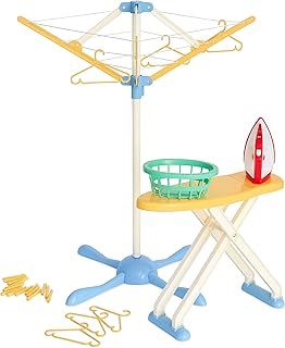 Casdon 61450 Wash Day Set Toy Pretend Steam Iron And Laundry Basket!,Pastel, Aged 3+
