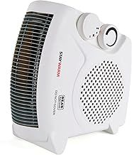 STAYWARM® 2000w Upright and Flatbed Fan Heater with 2 Heat Settings / Cool Blow Fan / Variable Thermostat / Frost Watch / Overheat Protection / BEAB Safety Approved / 3 YEAR WARRANTY - F2003WH - White