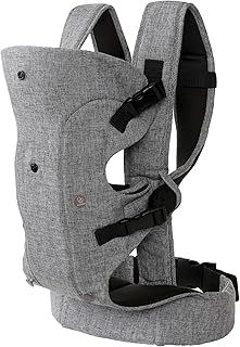 Dreambaby Journey Baby Carrier 3-Way Facing for Newborn & Older Babies 3.5kg - 15kg / 7.5 lbs-33 lbs - Grey. Features Wider Base for Better Hip ergonomics
