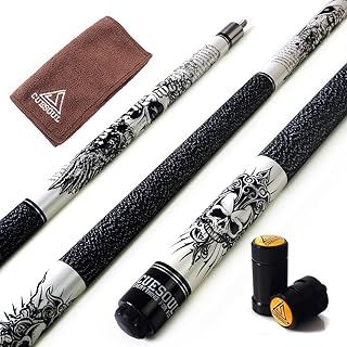 CUESOUL ROCKIN Series 58" 19/20/21oz Maple Pool Cue Stick Set