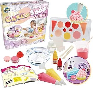 WILD! Science Soap Studio - STEM Learning Kit for Kids - Ages 8 + - Create Designer Soaps Using Cupcake Moulds - Girls Birthday Presents - Fun Gifts for Girls - Learn Cosmetic Science - Kids craft kit