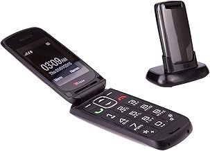 TTfone Star Big Button Simple Easy to Use Clamshell Flip SIM-Free Mobile Phone - Grey,TT300G