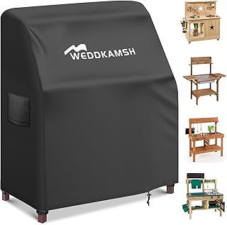 Mud Kitchen Cover Waterproof 80 x 50 x 90 cm, 420D Heavy Duty Outdoor Cover For Kids Mud Kitchen, Weather Resistant Outdoor Mud Kitchen Cover With Buckle