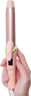 Mini Curling Tongs for Short Hair, 19 mm Travel Size Mini Hair Curler,5 Temperature Adjustable from 120-200℃ Small Curling Iron, Dual Voltage -Pink