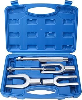 5pcs Ball Joint Separator Fork, Tie Rod End Pitman Arm Removal Tool Set, Ball Joint Splitter Fork for Cars and Light Trucks, 17.4 23.8 28.5 mm with Air Hammer Adapter