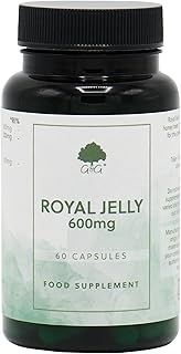 Royal Jelly Capsules | 600mg Royal Jelly per Capsule (3:1) Concentrate | from Honey Bees | G&G Vitamins