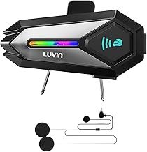 Motorcycle Helmet Bluetooth Wireless Intercom Headset 2 Person 1000 Feet Motorbike Bluetooth Intercom Motorbike Communication Systems Active Noise Cancellation IP56 Waterproof 1000mAh