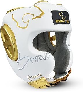 Elite Boxing Headguard | Professional Strap Boxing, Training, Sparring & Martial Arts Headgear | Adjustable Head Guard for Ear, Cheek, Face Protection | Helmet for MMA, Kickboxing, Taekwondo