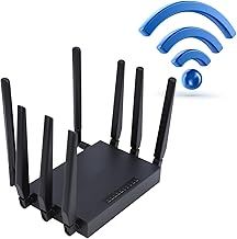 5G SIM Card Router CPE for Travel in Asia Mid East, Dual Band WiFi6 1000Mbps 5G Router, 5G Modem WIFI Router with 8 Antennas, Multiple Sharing for Smarthome Office Indoor