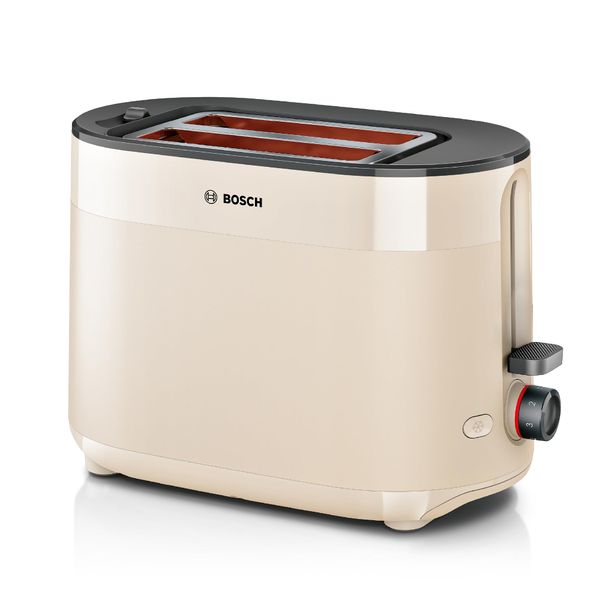 Bosch MyMoment Delight Compact 2-Slice Toaster TAT2M127GB, Cream