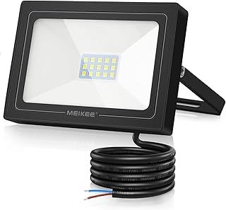 15W Led Floodlight Outdoor LED Security Light IP66 Waterproof 1200 Lumen Super Bright led Spot Lights 6500K Cold White Light for Garden Yard Garages Warehouse Patio Billboard