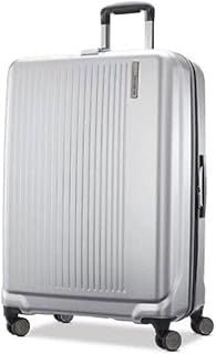 Samsonite Amplitude Large Hardside Suitcase in Silver with TSA Lock, Expandable & 112L Capacity, 360° Spinner