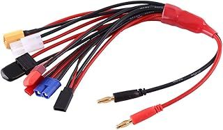 Dilwe 8 in 1 Banana Charging Cable, 4.2V Multi Charger Adapter Cable for RC Battery, Model Aircraft, Cars, Methanol Engine Ignition Rod, Aerial Device Battery Power