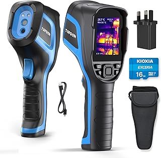 TOPDON Thermal Camera TC005, 256x192 IR Resolution Thermal Imager with 2MP Visual Len, 12 Hour Battery Life/-20°C to +550°C Temperature Range, Video Record, PC 2D/3D Analysis